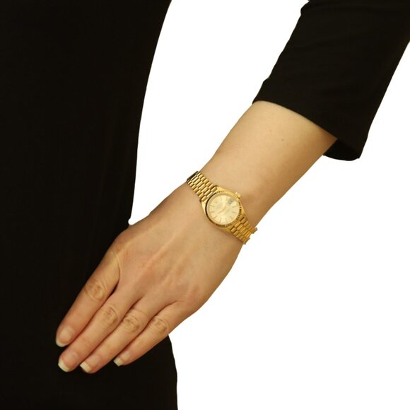 Rolex Ladies President Wristwatch 69178 Yellow Gold 18k Automatic 1 Yr Warranty - Picture 3 of 6